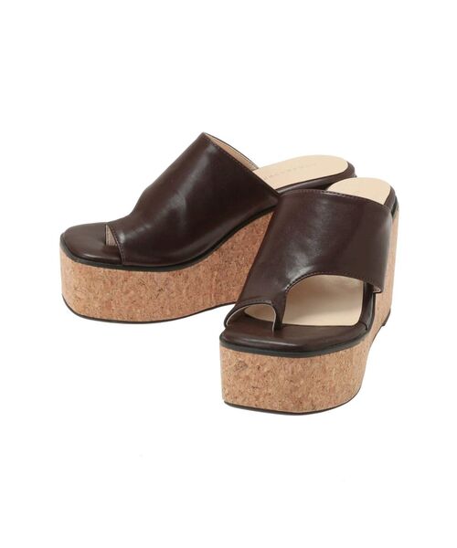 MERCURYDUO（マーキュリーデュオ）の「トングデザインコルクウェッジサンダル（サンダル・レディース・ブラウン/イエロー/アイボリー・38/36）」の17枚目の写真