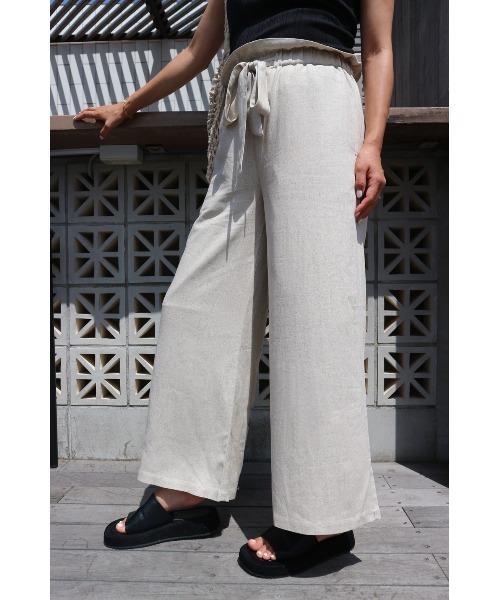 TRUNC（トランクエイティーエイト）の「Belt Wide Pants（その他パンツ・レディース・オフホワイト/ベージュ・FREE）」の2枚目の写真