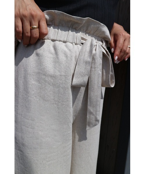 TRUNC（トランクエイティーエイト）の「Belt Wide Pants（その他パンツ・レディース・オフホワイト/ベージュ・FREE）」の5枚目の写真