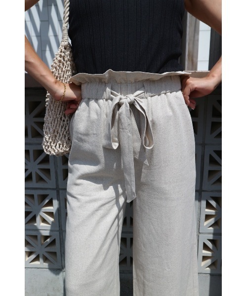 TRUNC（トランクエイティーエイト）の「Belt Wide Pants（その他パンツ・レディース・オフホワイト/ベージュ・FREE）」の6枚目の写真
