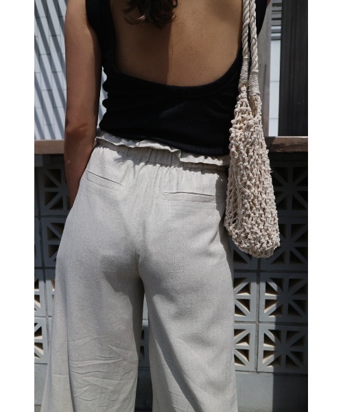 TRUNC（トランクエイティーエイト）の「Belt Wide Pants（その他パンツ・レディース・オフホワイト/ベージュ・FREE）」の7枚目の写真