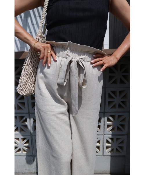 TRUNC（トランクエイティーエイト）の「Belt Wide Pants（その他パンツ・レディース・オフホワイト/ベージュ・FREE）」の8枚目の写真