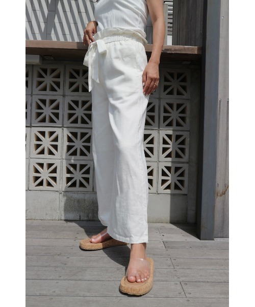 TRUNC（トランクエイティーエイト）の「Belt Wide Pants（その他パンツ・レディース・オフホワイト/ベージュ・FREE）」の15枚目の写真