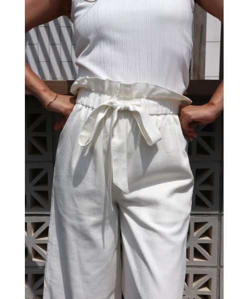 TRUNC（トランクエイティーエイト）の「Belt Wide Pants（その他パンツ・レディース・オフホワイト/ベージュ・FREE）」の17枚目の写真