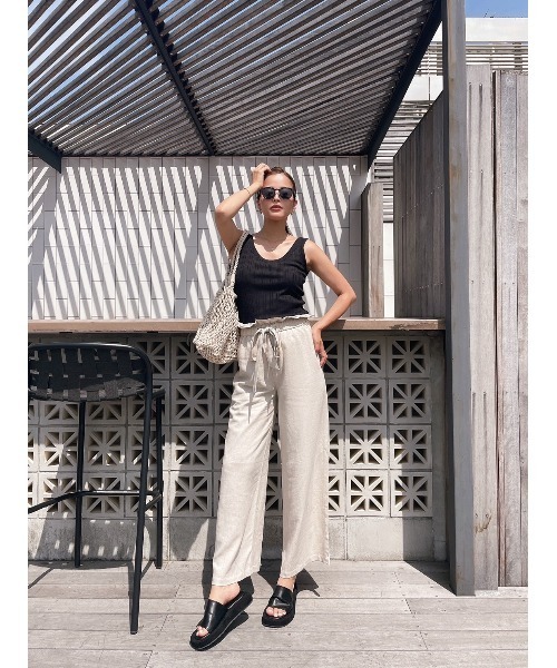 TRUNC（トランクエイティーエイト）の「Belt Wide Pants（その他パンツ・レディース・オフホワイト/ベージュ・FREE）」の11枚目の写真