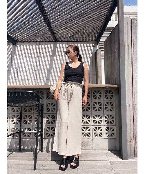 TRUNC（トランクエイティーエイト）の「Belt Wide Pants（その他パンツ・レディース・オフホワイト/ベージュ・FREE）」の12枚目の写真