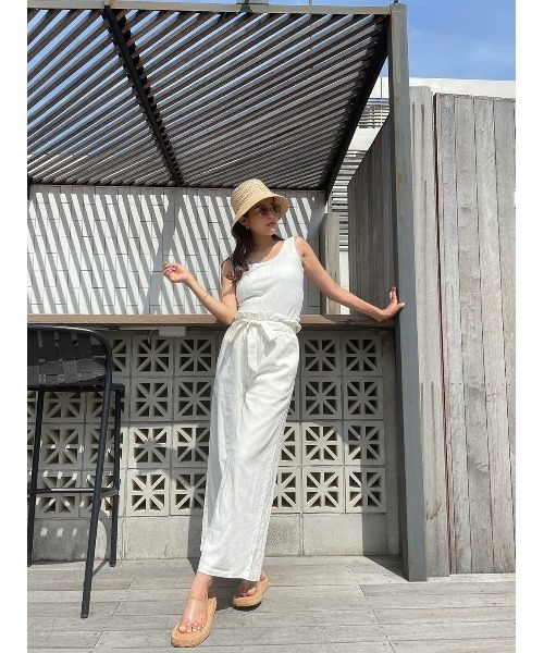 TRUNC（トランクエイティーエイト）の「Belt Wide Pants（その他パンツ・レディース・オフホワイト/ベージュ・FREE）」の19枚目の写真