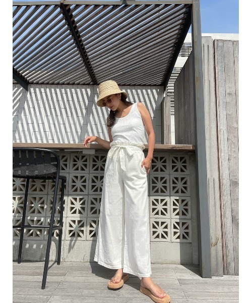 TRUNC（トランクエイティーエイト）の「Belt Wide Pants（その他パンツ・レディース・オフホワイト/ベージュ・FREE）」の21枚目の写真