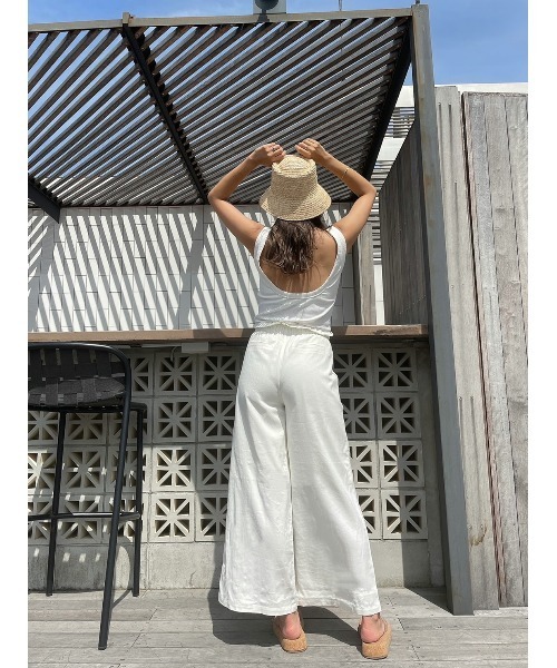 TRUNC（トランクエイティーエイト）の「Belt Wide Pants（その他パンツ・レディース・オフホワイト/ベージュ・FREE）」の22枚目の写真