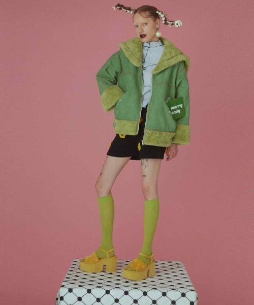 Candy Stripper 長袖トップス　シャーリング長袖トップス　黒 Candy Stripper 長袖トップス シャーリング長袖トップス 黒 トップス