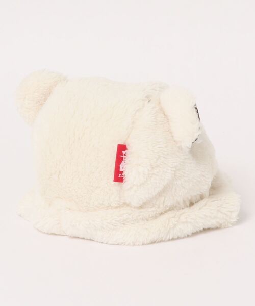 RAGMART（ラグマート）の「ファー耳付き帽子（ハット・キッズ・ピンク/アイボリー/グリーン・M/S）」の4枚目の写真