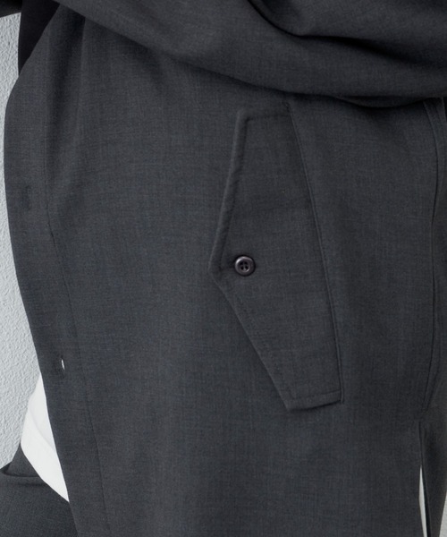 AIVER（アイバー）の「AIVER　TRドロップネックロングコートシャツ（シャツ/ブラウス・メンズ・ブラック/グレー/ダークグレー・MEDIUM/LARGE）」の15枚目の写真