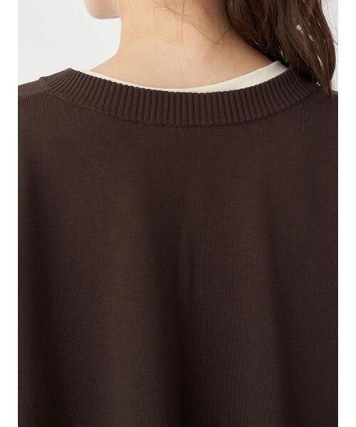 earth music&ecology（アースミュージックアンドエコロジー）の「ショートニットベスト（ベスト・レディース・ダークブラウン/ライトベージュ/テラコッタ・FREE）」の12枚目の写真