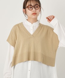 earth music&ecology | ショートニットベスト(ベスト)