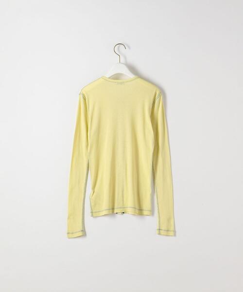 Steven Alan（スティーブンアラン）の「＜Steven Alan＞RIB LONG SLEEVE CARDIGAN/カーディガン（カーディガン/ボレロ・レディース・オフホワイト/ピンク/イエロー・FREE）」の7枚目の写真