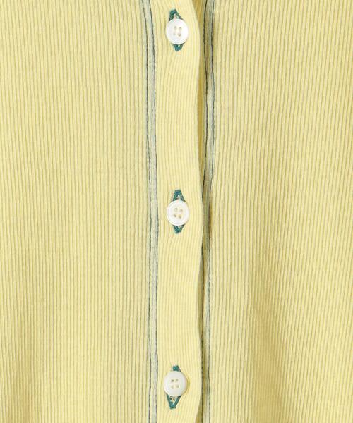 Steven Alan（スティーブンアラン）の「＜Steven Alan＞RIB LONG SLEEVE CARDIGAN/カーディガン（カーディガン/ボレロ・レディース・オフホワイト/ピンク/イエロー・FREE）」の18枚目の写真