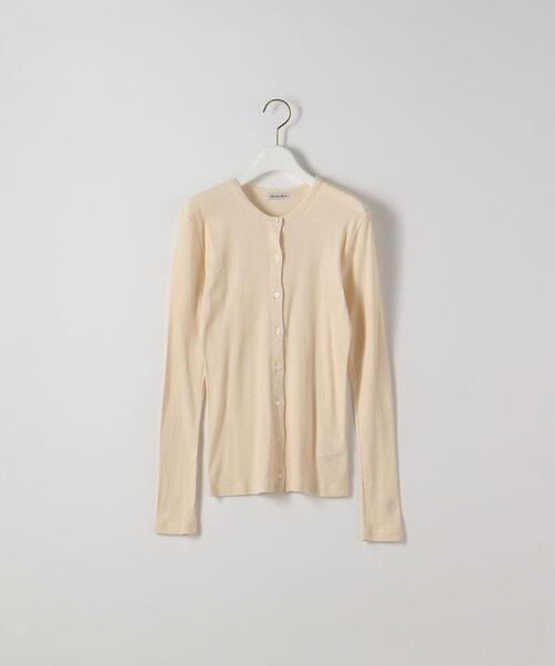 Steven Alan（スティーブンアラン）の「＜Steven Alan＞RIB LONG SLEEVE CARDIGAN/カーディガン（カーディガン/ボレロ・レディース・オフホワイト/ピンク/イエロー・FREE）」の12枚目の写真