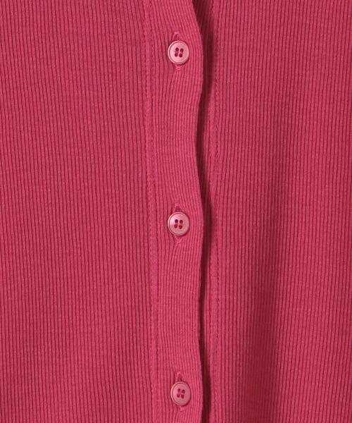 Steven Alan（スティーブンアラン）の「＜Steven Alan＞RIB LONG SLEEVE CARDIGAN/カーディガン（カーディガン/ボレロ・レディース・オフホワイト/ピンク/イエロー・FREE）」の15枚目の写真