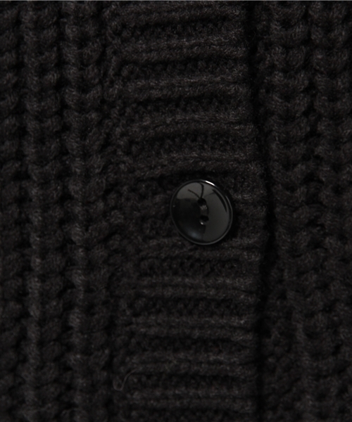 CIAOPANIC(チャオパニック)の「【Ciaopanic】片畦KNITロングCD(カーディガン/ボレロ・レディース・アイボリー/ブラック・FREE)」の11枚目の写真