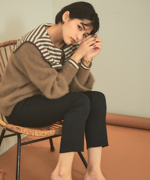 Rouge vif(ルージュヴィフ)の「ラクーンパフスリーブニット(ニット/セーター・レディース・ホワイト/ベージュ/ブラック・フリー)」の3枚目の写真