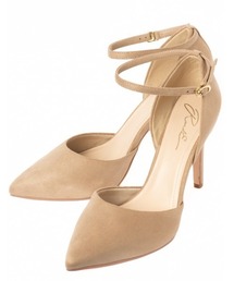 【21AW新作】【R&E】セパレートアンクルストラップスエードパンプス