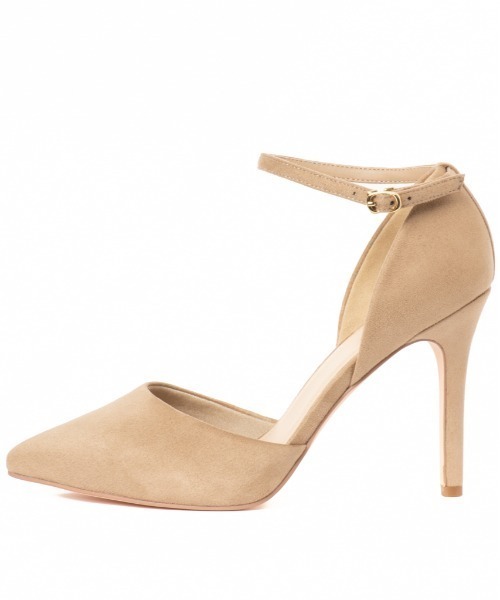 R&E（アールアンドイー）の「【21AW新作】【R&E】セパレートアンクルストラップスエードパンプス（パンプス・レディース・ブラック系その他/ベージュ系その他/グリーン・22.0cm/22.5cm/23.0cm/23.5cm/24.0cm/24.5cm）」の5枚目の写真