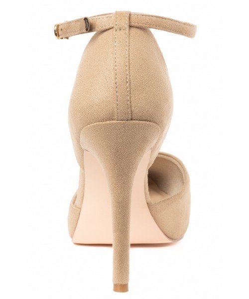 R&E（アールアンドイー）の「【21AW新作】【R&E】セパレートアンクルストラップスエードパンプス（パンプス・レディース・ブラック系その他/ベージュ系その他/グリーン・22.0cm/22.5cm/23.0cm/23.5cm/24.0cm/24.5cm）」の6枚目の写真