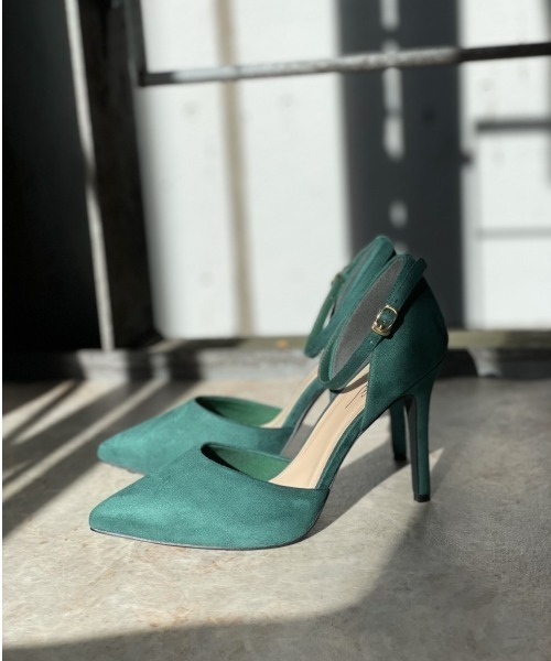 R&E（アールアンドイー）の「【21AW新作】【R&E】セパレートアンクルストラップスエードパンプス（パンプス・レディース・ブラック系その他/ベージュ系その他/グリーン・22.0cm/22.5cm/23.0cm/23.5cm/24.0cm/24.5cm）」の13枚目の写真