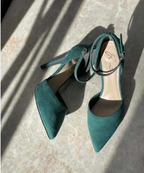 R&E（アールアンドイー）の「【21AW新作】【R&E】セパレートアンクルストラップスエードパンプス（パンプス・レディース・ブラック系その他/ベージュ系その他/グリーン・22.0cm/22.5cm/23.0cm/23.5cm/24.0cm/24.5cm）」の12枚目の写真