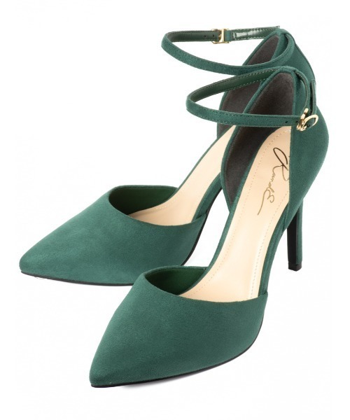 R&E（アールアンドイー）の「【21AW新作】【R&E】セパレートアンクルストラップスエードパンプス（パンプス・レディース・ブラック系その他/ベージュ系その他/グリーン・22.0cm/22.5cm/23.0cm/23.5cm/24.0cm/24.5cm）」の11枚目の写真