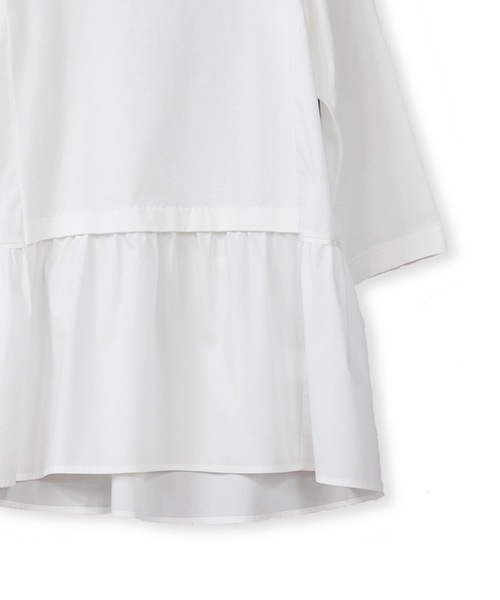 La SRIC（ラスリック）の「La SRIC / ティアードドッキングPO（Tシャツ/カットソー・レディース・オフホワイト/カーキ/ブラック・MEDIUM）」の10枚目の写真