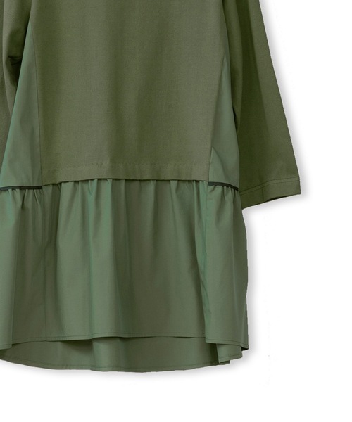 La SRIC（ラスリック）の「La SRIC / ティアードドッキングPO（Tシャツ/カットソー・レディース・オフホワイト/カーキ/ブラック・MEDIUM）」の17枚目の写真