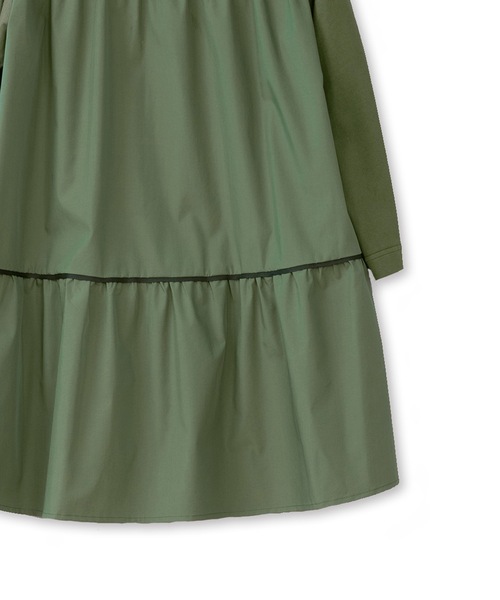 La SRIC（ラスリック）の「La SRIC / ティアードドッキングPO（Tシャツ/カットソー・レディース・オフホワイト/カーキ/ブラック・MEDIUM）」の7枚目の写真