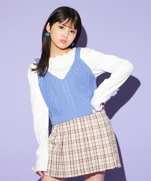 ニットビスチェ長TSET