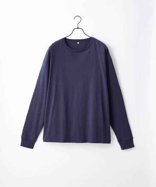 Craft Nicholson（クラフトニコルソン）の「オーバーサイズルーズベーシック長袖Tシャツ（Tシャツ/カットソー・メンズ・ホワイト/ブラック/ブラウン/オレンジ/ダークグレー/グリーン系その他/グレイッシュベージュ/ライトグレー/ネイビー/カーキ/グリーン/ヘザーグレー/ピンク系その他/グレイッシュブルー・XL/S/M/L）」の11枚目の写真