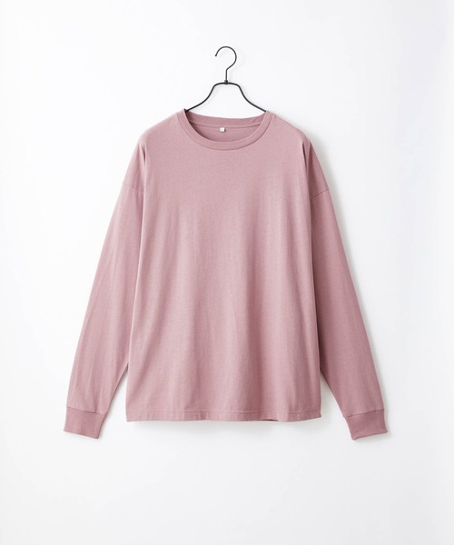 Craft Nicholson（クラフトニコルソン）の「オーバーサイズルーズベーシック長袖Tシャツ（Tシャツ/カットソー・メンズ・ホワイト/ブラック/ブラウン/オレンジ/ダークグレー/グリーン系その他/グレイッシュベージュ/ライトグレー/ネイビー/カーキ/グリーン/ヘザーグレー/ピンク系その他/グレイッシュブルー・XL/S/M/L）」の13枚目の写真