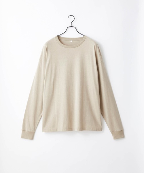 Craft Nicholson（クラフトニコルソン）の「オーバーサイズルーズベーシック長袖Tシャツ（Tシャツ/カットソー・メンズ・ホワイト/ブラック/ブラウン/オレンジ/ダークグレー/グリーン系その他/グレイッシュベージュ/ライトグレー/ネイビー/カーキ/グリーン/ヘザーグレー/ピンク系その他/グレイッシュブルー・XL/S/M/L）」の7枚目の写真