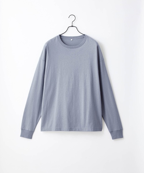 Craft Nicholson（クラフトニコルソン）の「オーバーサイズルーズベーシック長袖Tシャツ（Tシャツ/カットソー・メンズ・ホワイト/ブラック/ブラウン/オレンジ/ダークグレー/グリーン系その他/グレイッシュベージュ/ライトグレー/ネイビー/カーキ/グリーン/ヘザーグレー/ピンク系その他/グレイッシュブルー・XL/S/M/L）」の12枚目の写真