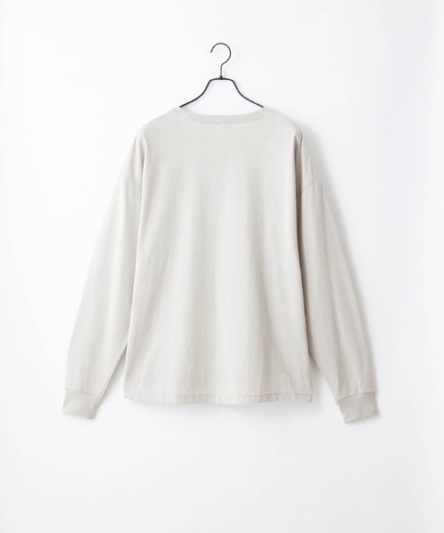 Craft Nicholson（クラフトニコルソン）の「オーバーサイズルーズベーシック長袖Tシャツ（Tシャツ/カットソー・メンズ・ホワイト/ブラック/ブラウン/オレンジ/ダークグレー/グリーン系その他/グレイッシュベージュ/ライトグレー/ネイビー/カーキ/グリーン/ヘザーグレー/ピンク系その他/グレイッシュブルー・XL/S/M/L）」の16枚目の写真