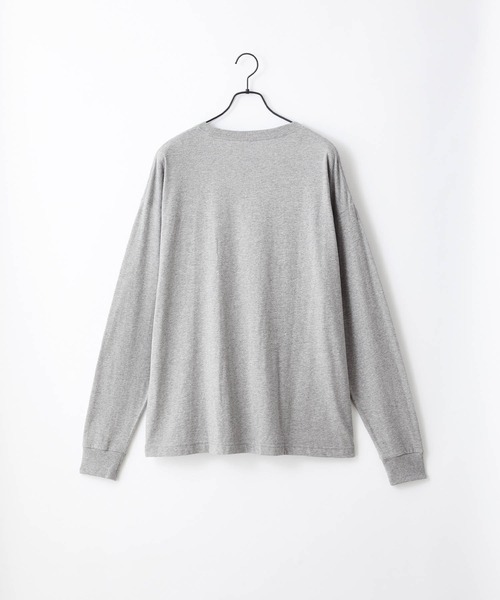 Craft Nicholson（クラフトニコルソン）の「オーバーサイズルーズベーシック長袖Tシャツ（Tシャツ/カットソー・メンズ・ホワイト/ブラック/ブラウン/オレンジ/ダークグレー/グリーン系その他/グレイッシュベージュ/ライトグレー/ネイビー/カーキ/グリーン/ヘザーグレー/ピンク系その他/グレイッシュブルー・XL/S/M/L）」の17枚目の写真