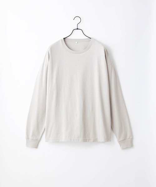 Craft Nicholson（クラフトニコルソン）の「オーバーサイズルーズベーシック長袖Tシャツ（Tシャツ/カットソー・メンズ・ホワイト/ブラック/ブラウン/オレンジ/ダークグレー/グリーン系その他/グレイッシュベージュ/ライトグレー/ネイビー/カーキ/グリーン/ヘザーグレー/ピンク系その他/グレイッシュブルー・XL/S/M/L）」の22枚目の写真