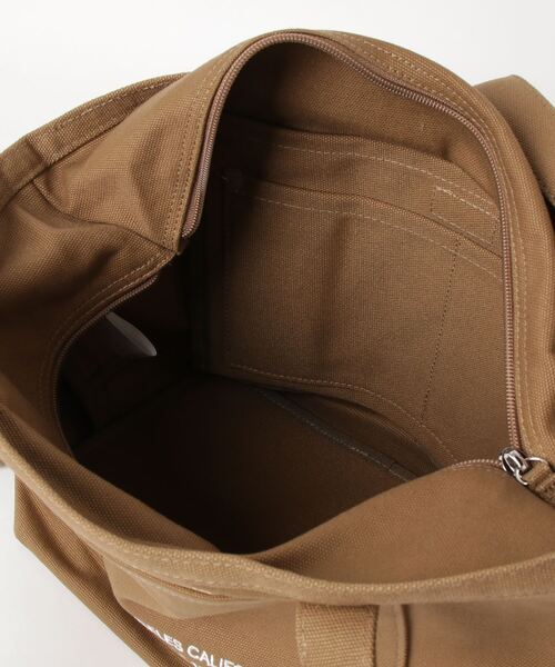 MILKFED.（ミルクフェド）の「EMBROIDERED BAR 2WAY TOTE BAG/ロゴ トートバッグ/ショルダーバッグ/A4収納（ショルダーバッグ・レディース・A/ホワイト/ベージュ/B/ネイビー/ライトパープル/ブラック/ライトピンク・ONE SIZE）」の11枚目の写真