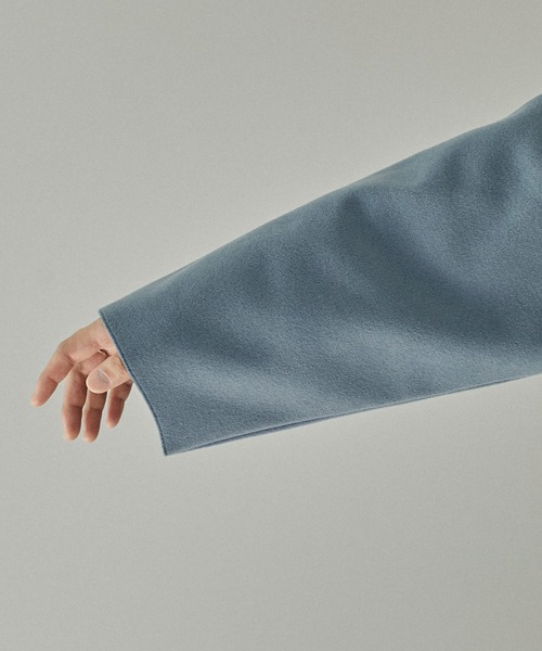 Fashion Letter(ファッションレター)の「フェイクウールダブルフェイスミディアム丈チェスターコート(チェスターコート・レディース・ブルー/ブラック/アイボリー/ブラウン・M)」の19枚目の写真