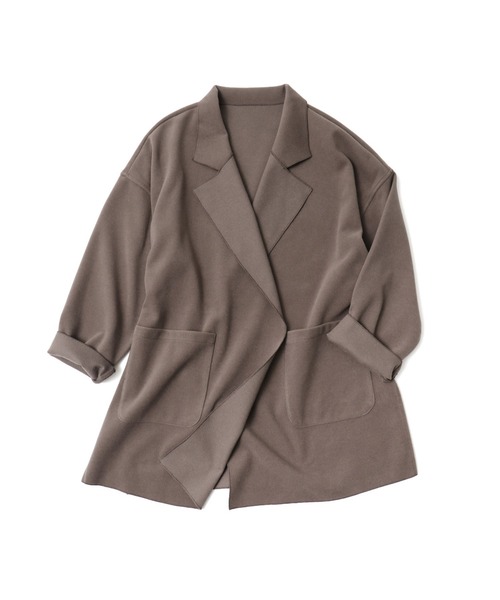Fashion Letter(ファッションレター)の「フェイクウールダブルフェイスミディアム丈チェスターコート(チェスターコート・レディース・ブルー/ブラック/アイボリー/ブラウン・M)」の16枚目の写真
