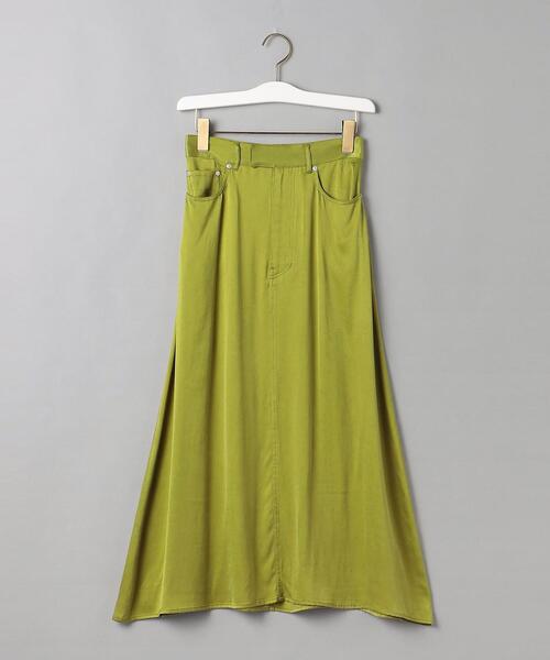 BEAUTY&YOUTH UNITED ARROWS（ビューティーアンドユースユナイテッドアローズ）の「BY キュプラレーヨン マーメイドマキシスカート -ウォッシャブル-（スカート・レディース・ブラック/ライム/ダークグリーン・M/S）」の11枚目の写真