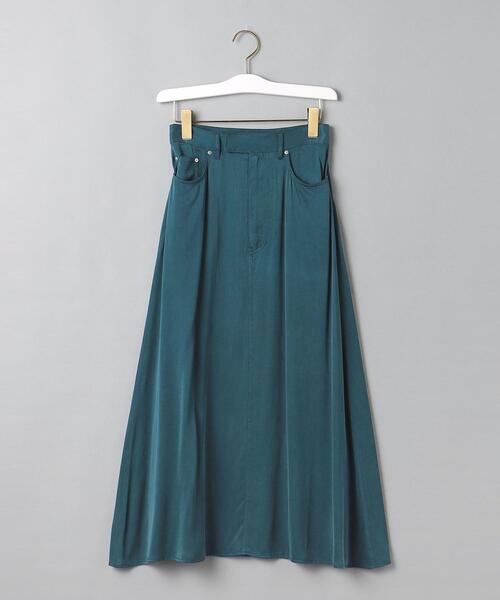 BEAUTY&YOUTH UNITED ARROWS（ビューティーアンドユースユナイテッドアローズ）の「BY キュプラレーヨン マーメイドマキシスカート -ウォッシャブル-（スカート・レディース・ブラック/ライム/ダークグリーン・M/S）」の18枚目の写真