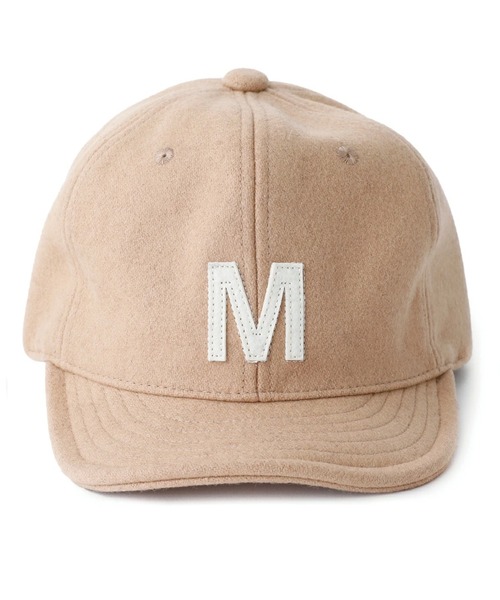 Basiquenti（ベーシックエンティ）の「【Basiquenti】Wool Alphabet Cap BCN-S90438（キャップ・メンズ・ワインレッド/ネイビー/ベージュ/ブラック/オリーブ・FREE）」の3枚目の写真