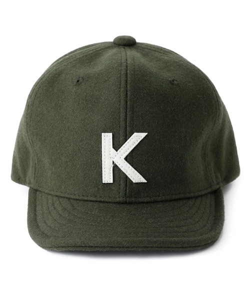 Basiquenti（ベーシックエンティ）の「【Basiquenti】Wool Alphabet Cap BCN-S90438（キャップ・メンズ・ワインレッド/ネイビー/ベージュ/ブラック/オリーブ・FREE）」の4枚目の写真
