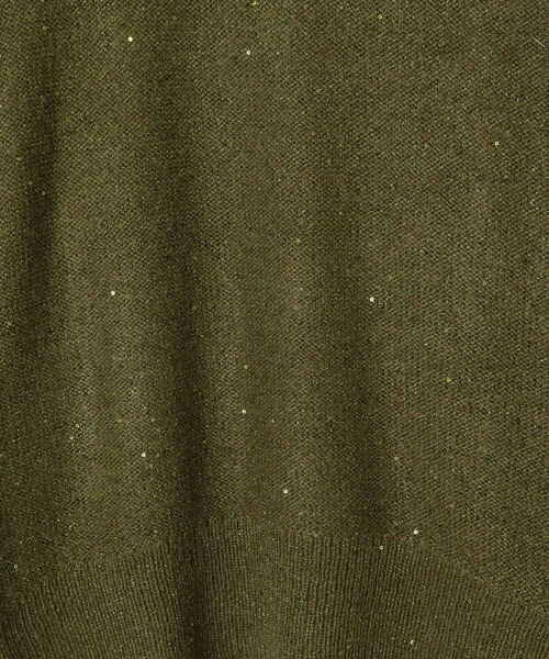 JEANASIS（ジーナシス）の「７Gスパンコールプルオーバー/237846（ニット/セーター・レディース・ブラック/グレー/カーキ・FREE）」の7枚目の写真