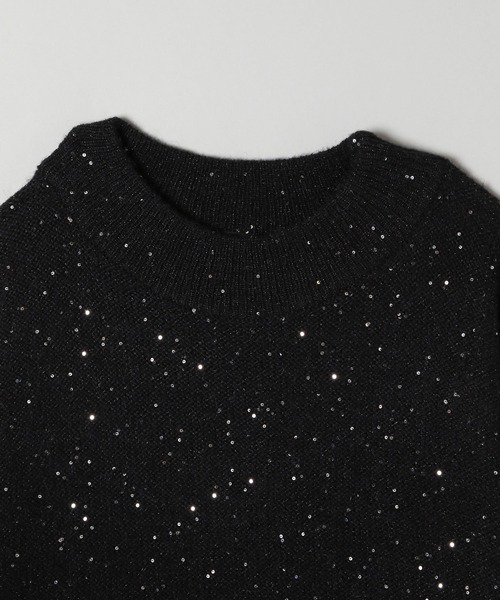 JEANASIS（ジーナシス）の「７Gスパンコールプルオーバー/237846（ニット/セーター・レディース・ブラック/グレー/カーキ・FREE）」の10枚目の写真